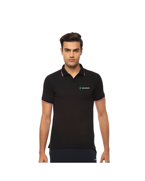 Hummel Eunice Polo T-shirt-Black with Red